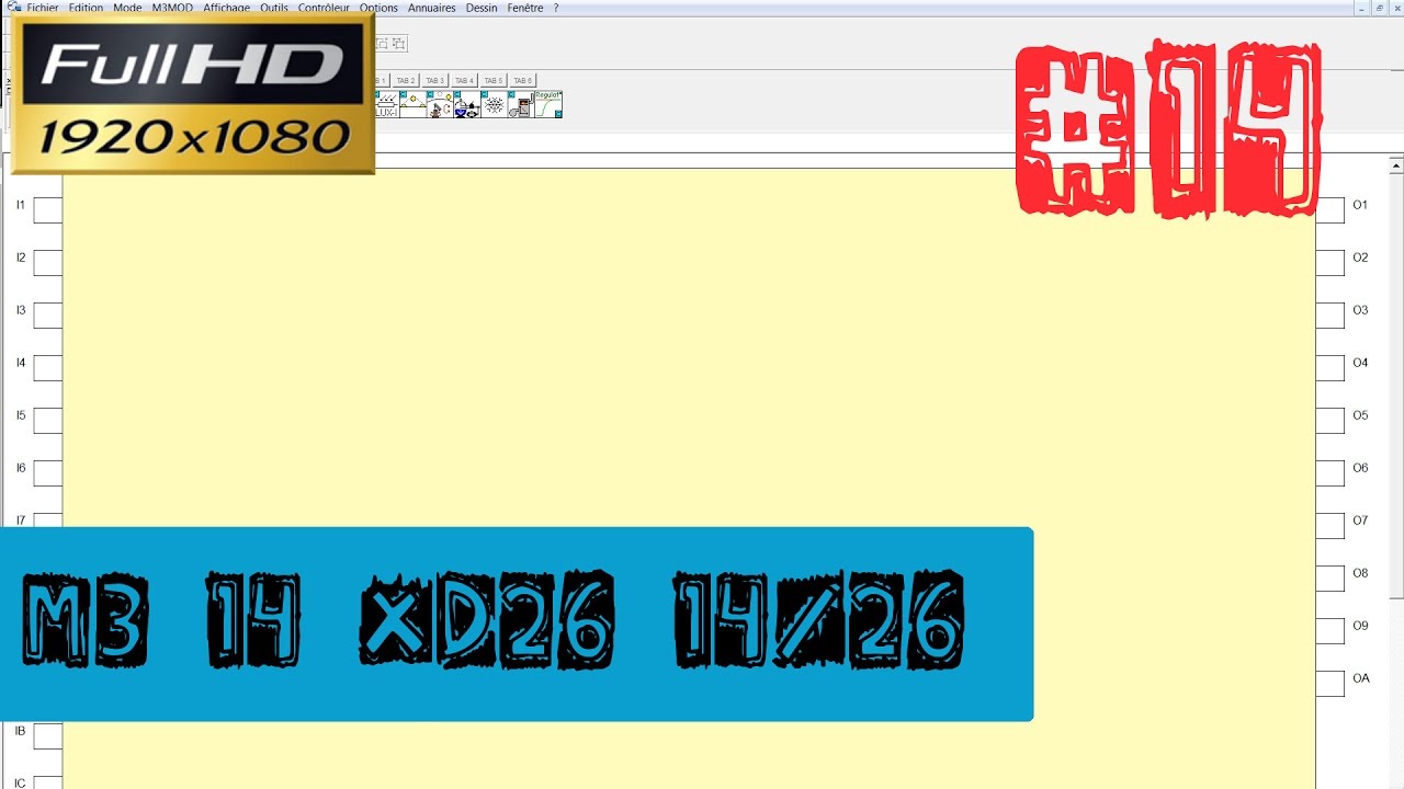 M3 14-XD26-14/26-Programmation-Téléchargement et installation du logiciel du Millenium 3