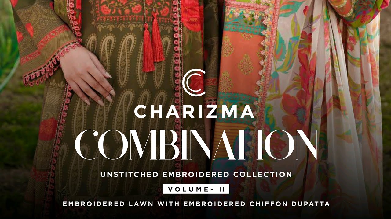 CHARIZMA COMBINATION EMBROIDERED LAWN COLLECTION VOL 2 
