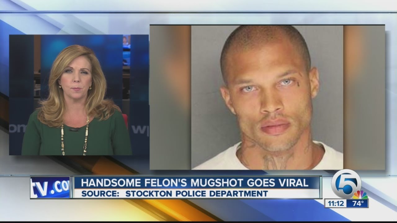 Handsome felon's mugshot goes viral