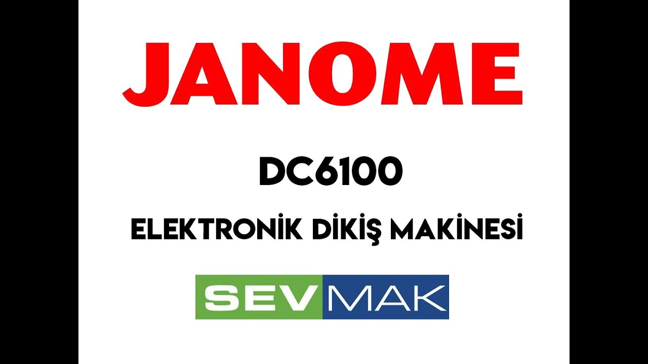 Janome DC6100 Dikiş ve Piko Makinesi