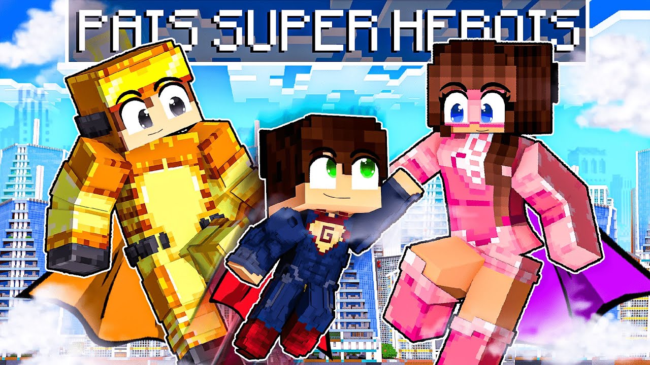 FUI ADOTADO por SUPER HERÓIS no Minecraft