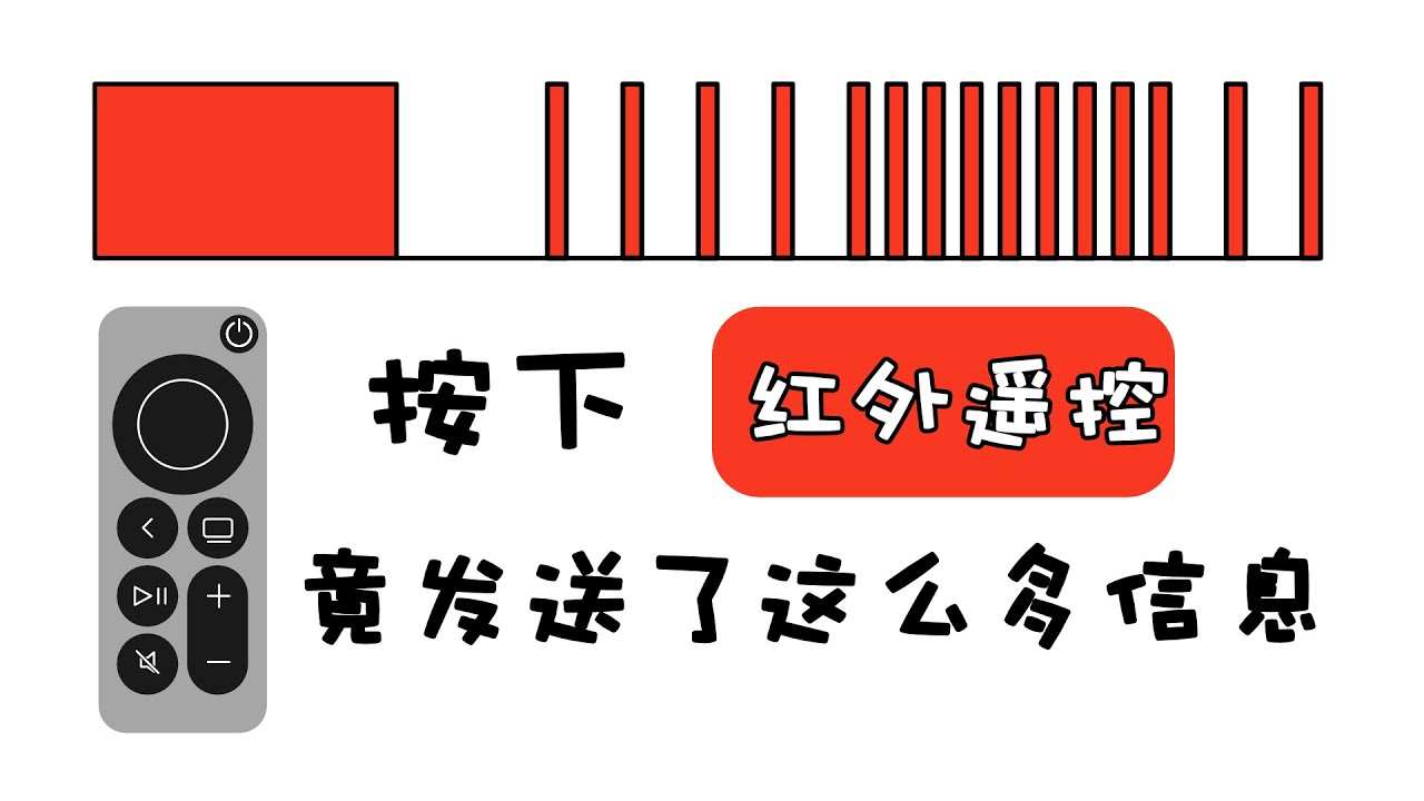 一帧红外遥控信号，竟如此复杂，超乎你的想象！红外遥控的工作原理！