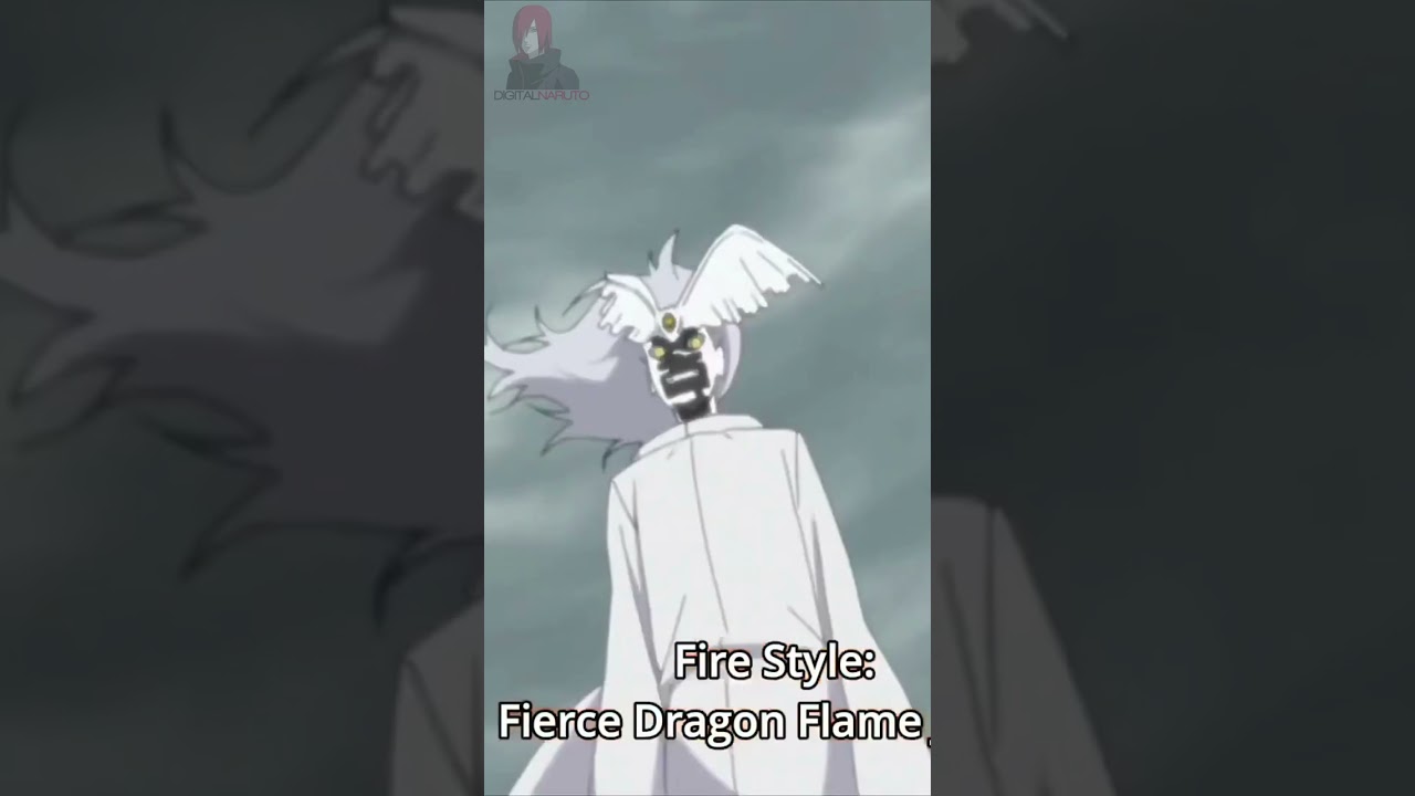 Fire Release: Great Dragon Fire Technique (Katon: Gōryūka no Jutsu) | Sasuke Uchiha #naruto #shorts