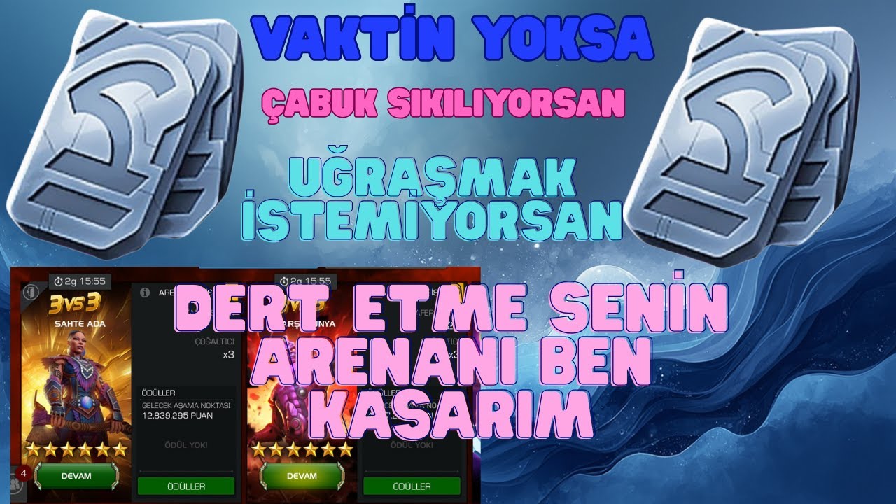 DAİMİ HESABIN 2. ARENASINI KASIYORUM!! MCOC #mcoc #mcocarena #marvelcontestofchampions #live