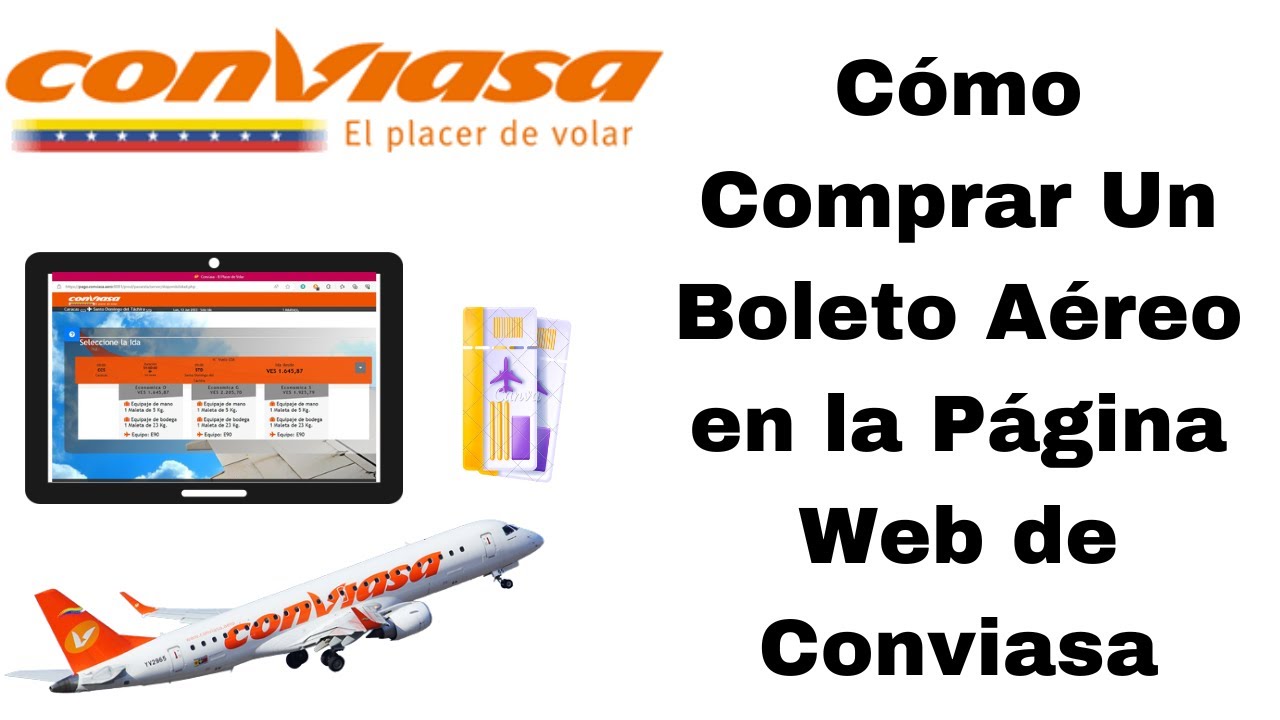C&oacute;mo Comprar Un Boleto A&eacute;reo en la P&aacute;gina de CONVIASA. 2023. CARALBERZ
