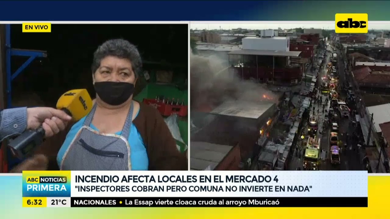 Incendio en Mercado 4: 