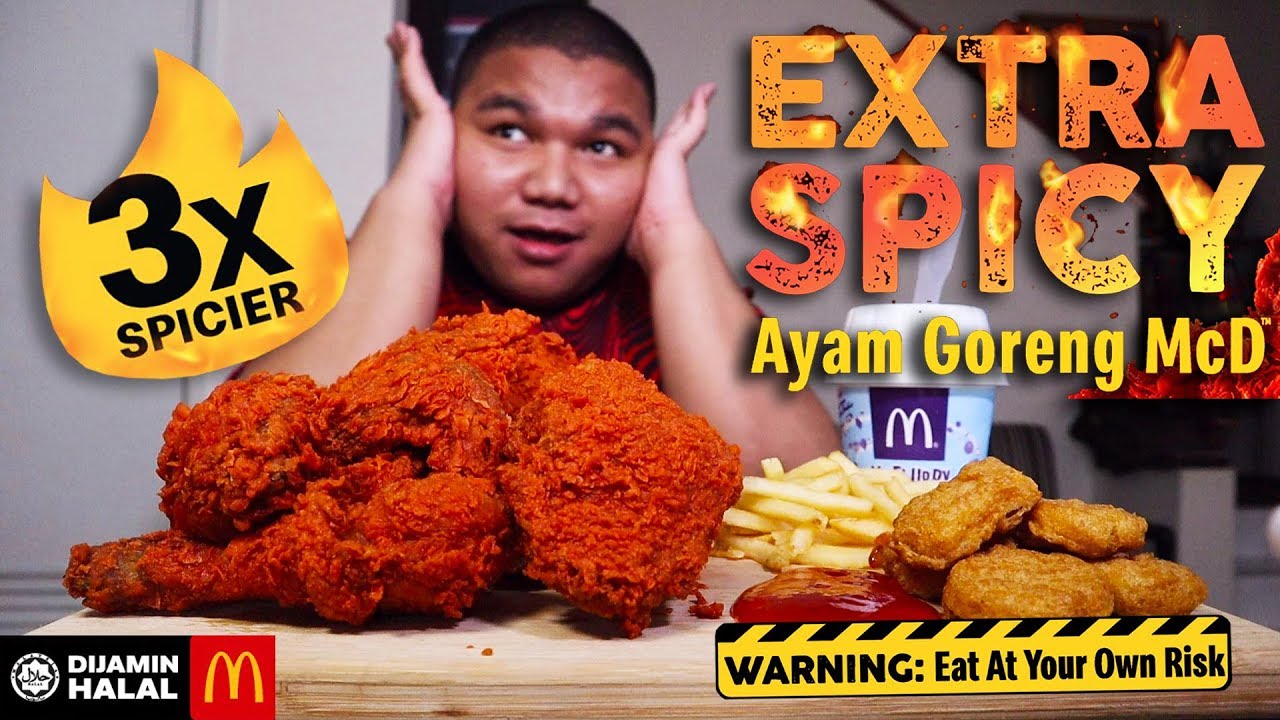 (NEW!) 9X Ketol Ayam Goreng 🔥MCD 3X EXTRA SPICY🔥 Challenge! (Malaysia🇲🇾) - MUKBANG | Eating Show