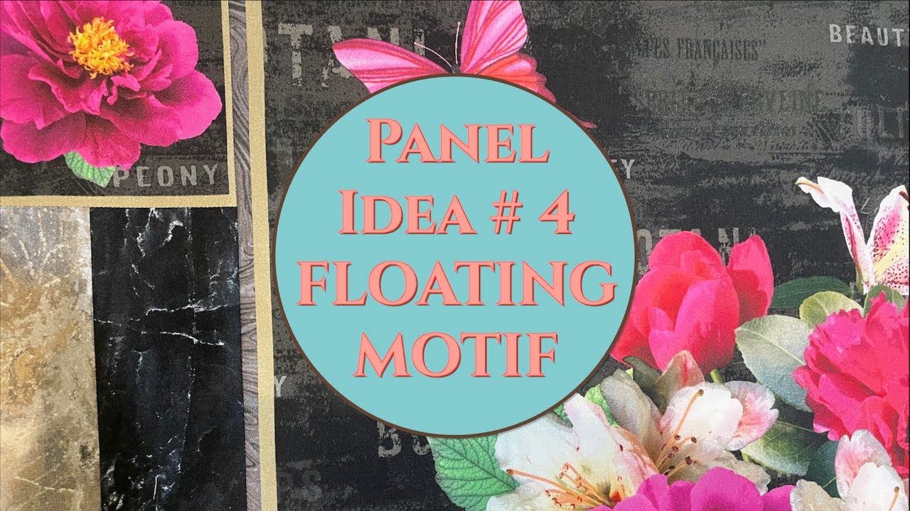 Creative Ideas for Fabric Panels | #4 Floating Motif | Michael Miller Mon Ami