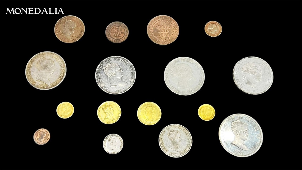 Monedas de Isabel II en ALTÍSIMA CALIDAD | Subasta de Monedalia
