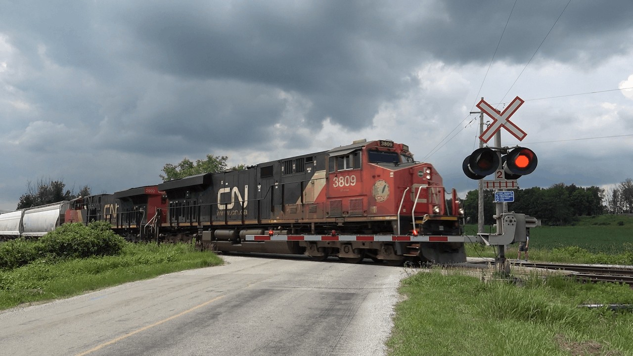 CP 7010 (Script Unit) Leads 135! Railfanning CN and CP in Komoka Ontario 7/6/24
