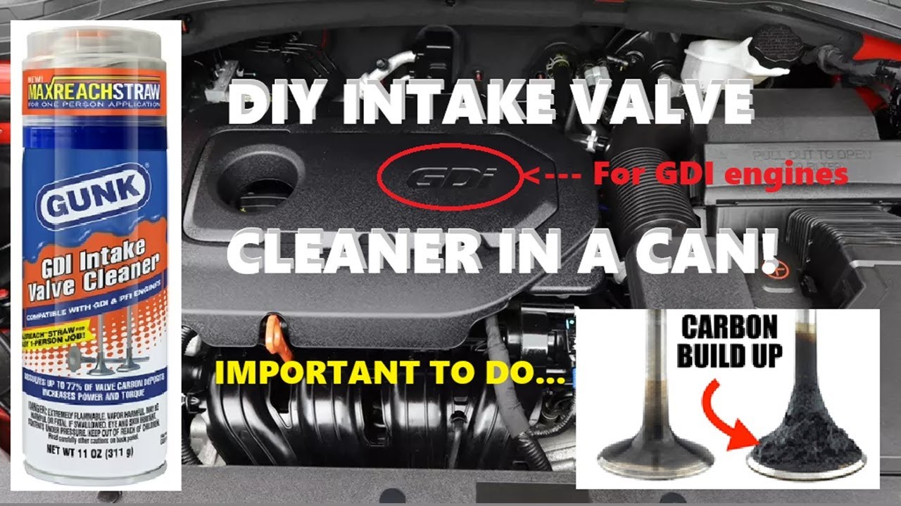 GDI Engine Intake Valve Cleaning With A Can Of GUNK
