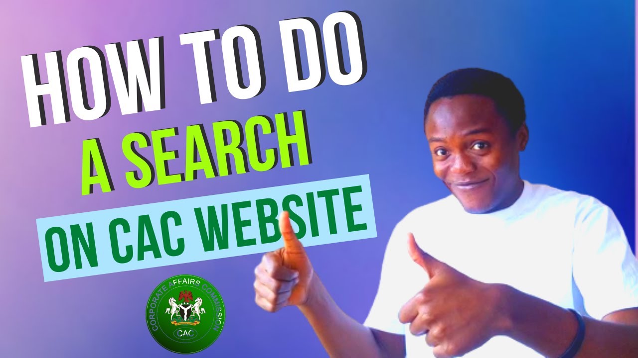 How to do a Company Search at CAC Portal