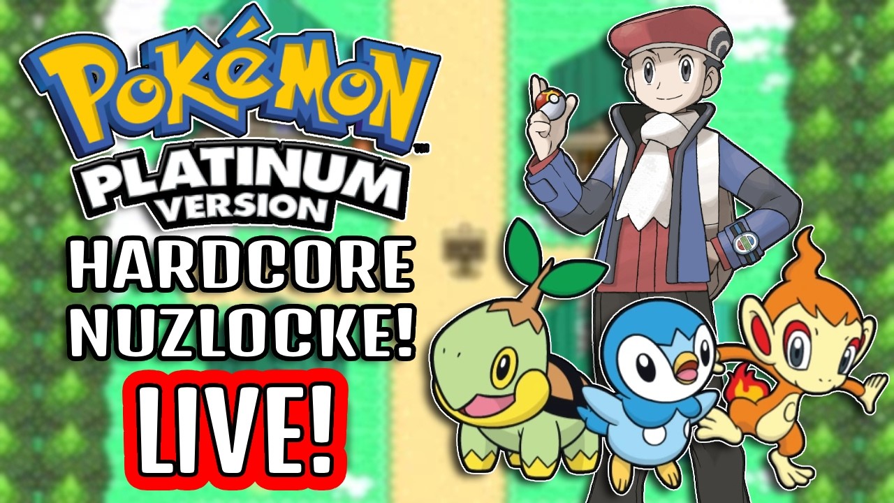 🔴Live! -  Attempting a Hardcore Nuzlocke of Pokemon Platinum! (Part 2) | March 5th