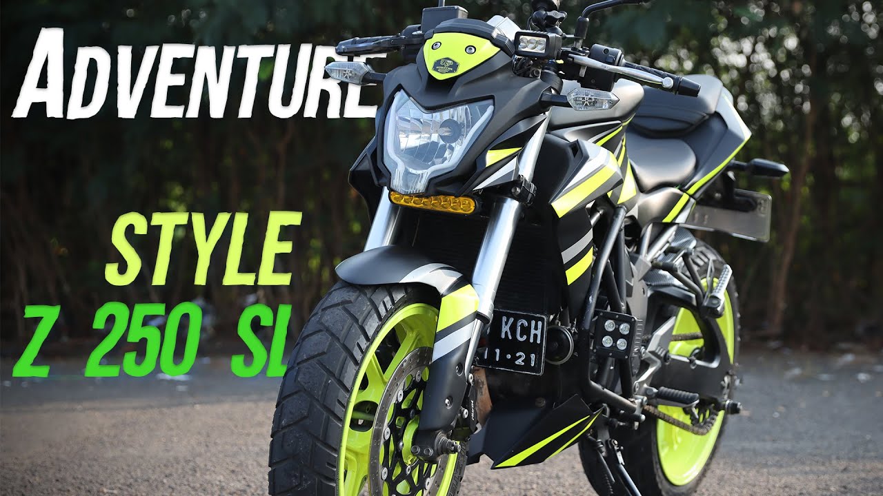 KAWASAKI Z250SL MODIF ADVENTURE DENGAN KAKI2 MOGE