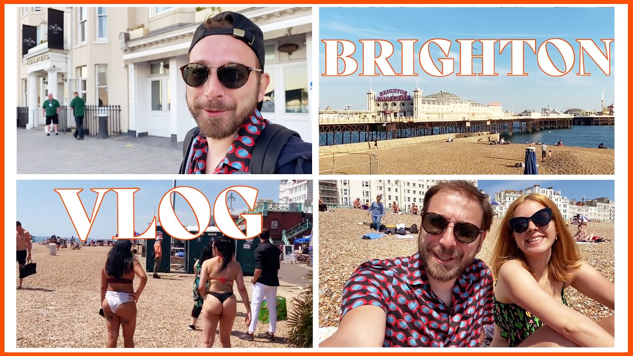 Ingiltere'de Denize Girilebiliyor mu? | Brighton Plajinda Bir Gün | Brighton Vlog