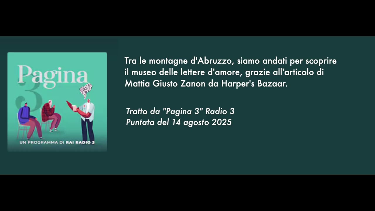 RAI RADIO 3 Ppagina 3 MLA 14 agosto 2025