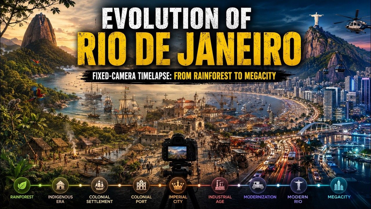 Evolution of Rio de Janeiro | Fixed-Camera Timelapse: From Rainforest to Megacity