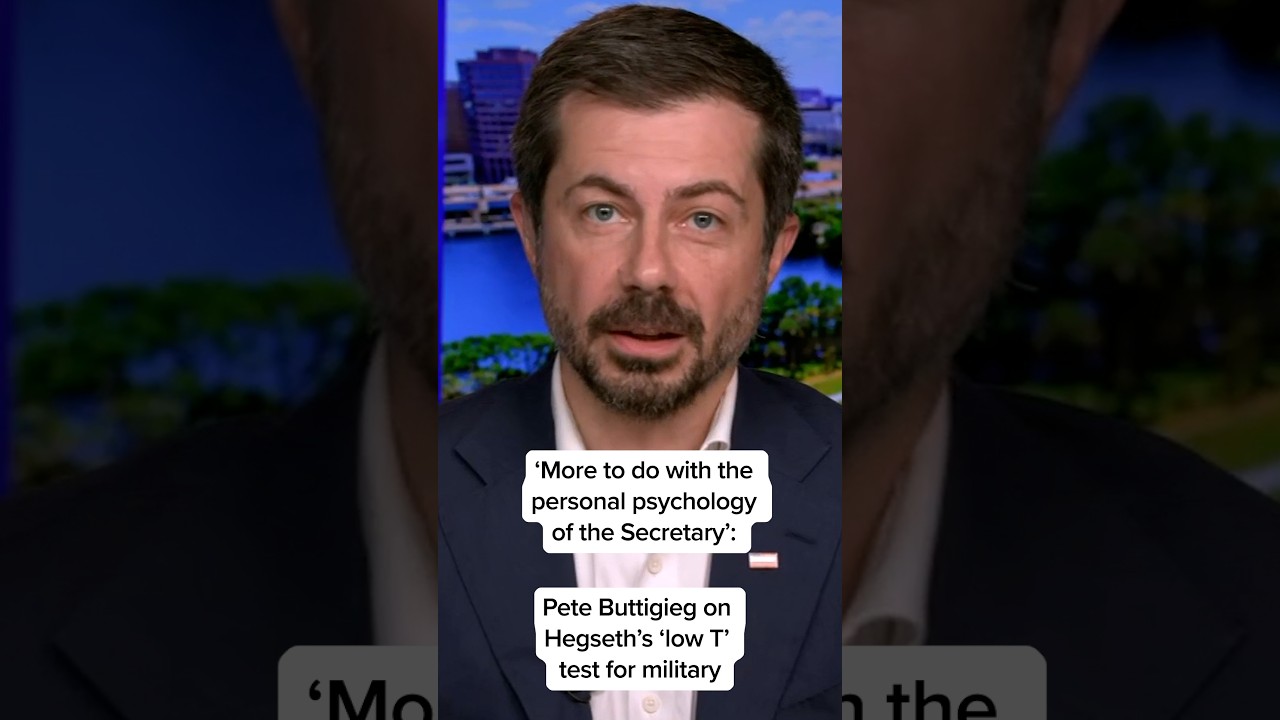 'More to do with the personal psychology of the Secretary': Pete Buttigieg on Hegseth's 'low T' test