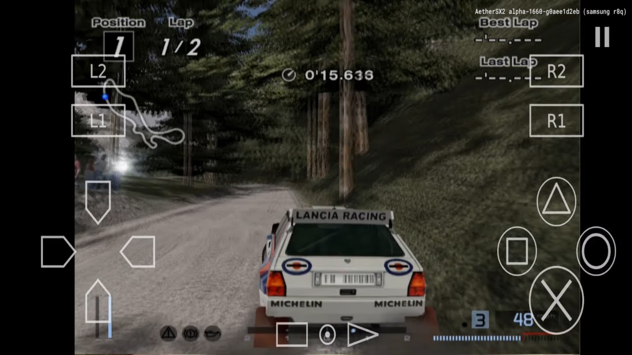 AETHERSX2 | Gran Turismo 4 Rally Samsung GALAXY S20 FE SNAPDRAGON 865