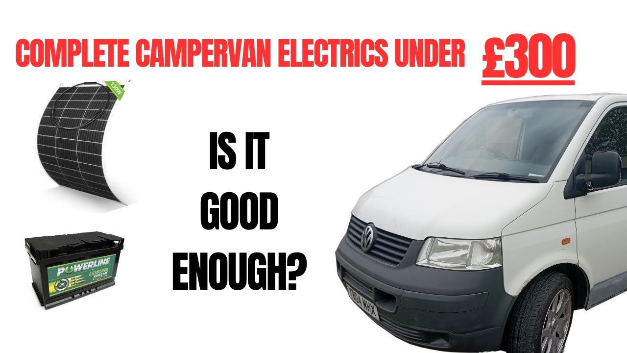 DIY VW T5 campervan electrics including solar.