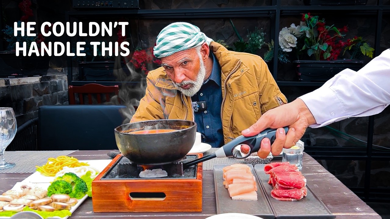 First Time Eating Korean Hotpot: Villager’s Priceless Reaction Caught on Camera!