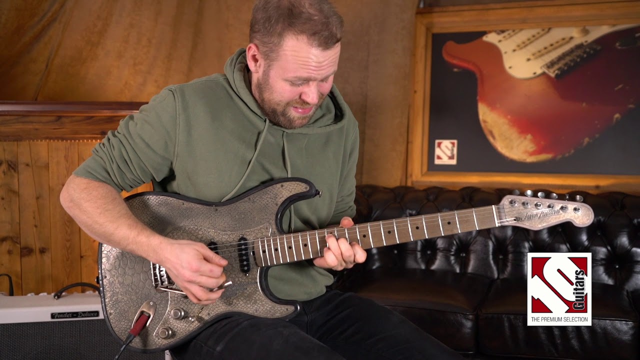 2011 Trussard Steel-O-Matic Snakeskin Antique Silver | Guitar Demo