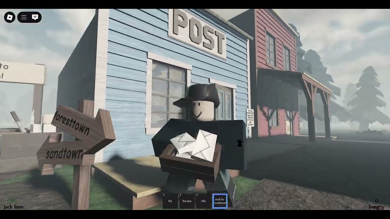 Playing cowboy game (Roblox)