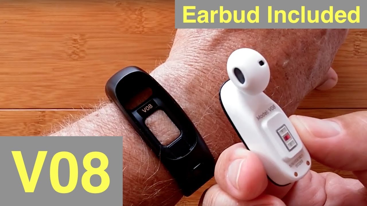V08 Combo Smart Bracelet / Earphone with Siri / OK Google Activation: Unboxing & Review