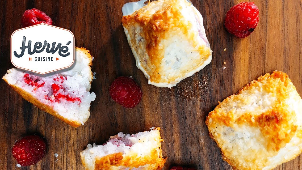 Recette facile Rochers coco framboise et chocolat blanc