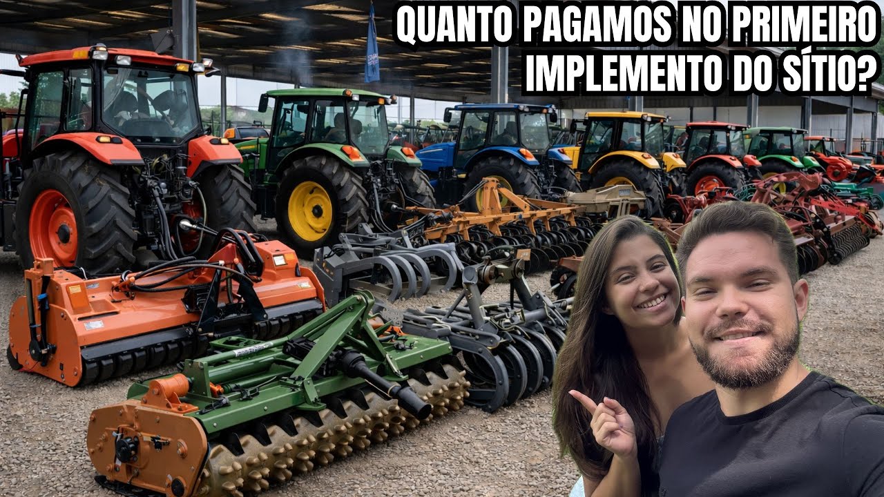 Compramos o primeiro implemento de trator para o sítio isolado 