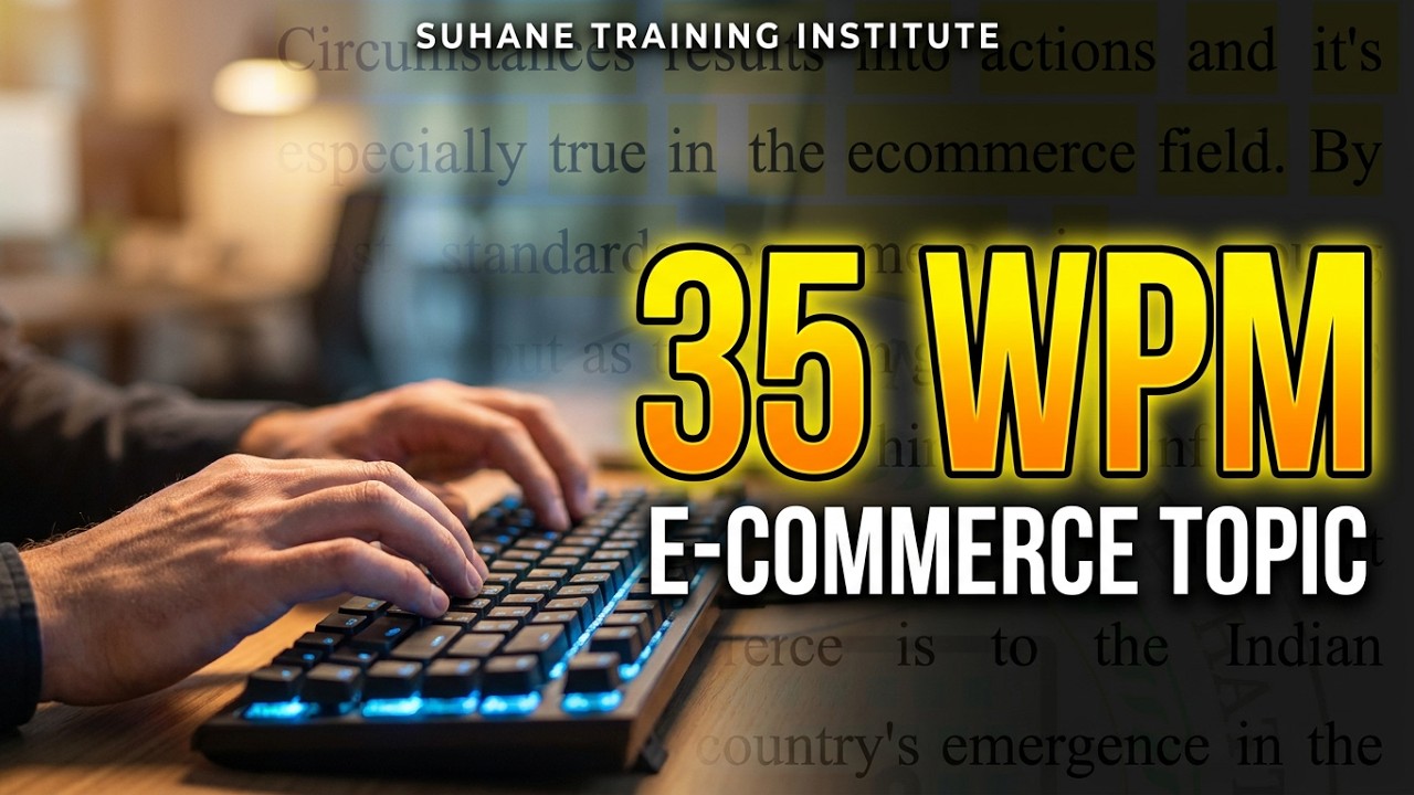 ENGLISH TYPING DICTATION - 35 WPM - #cpct