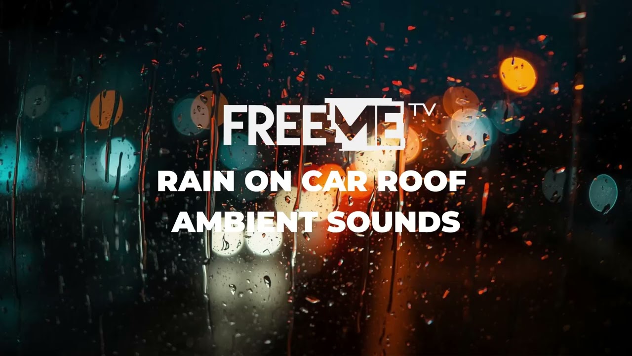 Heavy Rain on Car Roof || Relaxation Sound