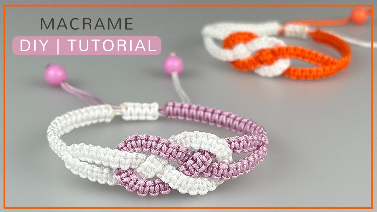 DIY Josephine Knot Bracelet tutorial | Iinfinity Macrame Bracelet with Square Knot for beginners