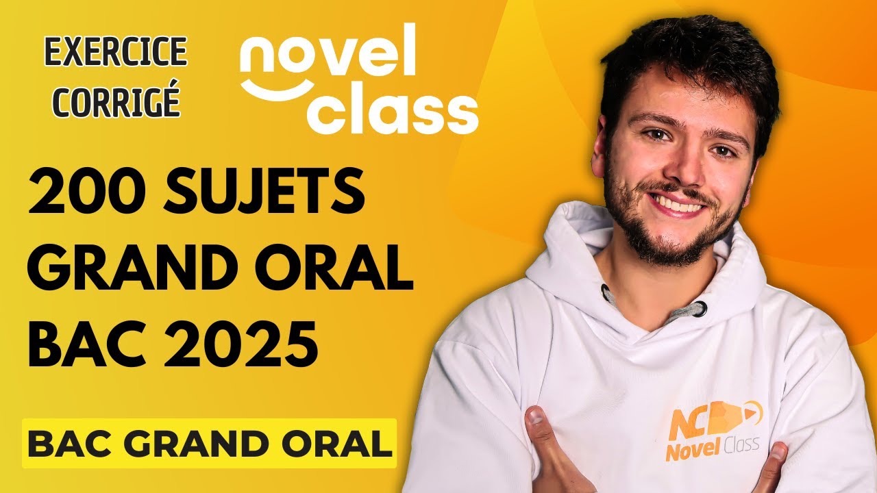 200 SUJETS POUR LE GRAND ORAL 2025 - Liste de Sujets Grand Oral pour le Bac