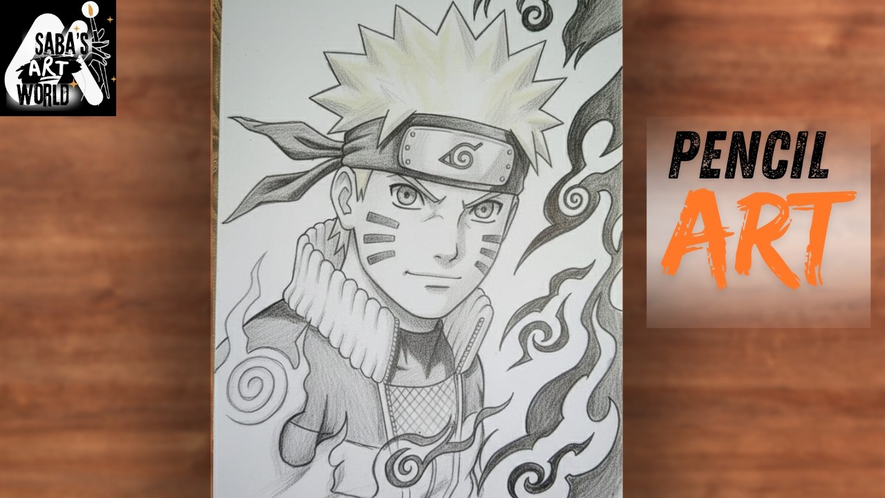 Drawing Naruto Uzumaki - Pencil Art Tutorial | Saba's Art World