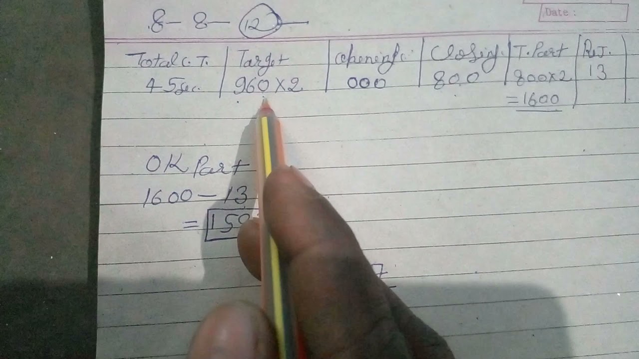 प्रोडक्शन की परसेंटेज कैसे निकालते हैं ll calculate production % parentage Rakesh plastic technology