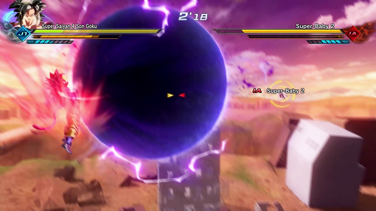 Goku ssj4 vs Baby Vegeta Dragon Ball Xenoverse 2