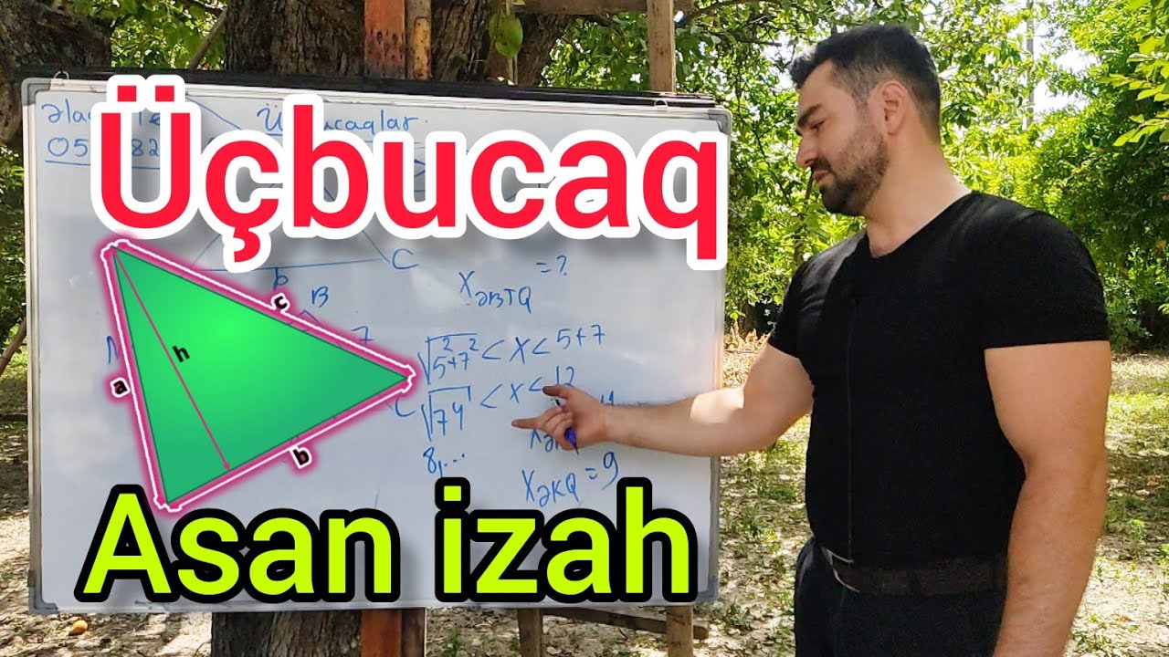 Üçbucaq asan izah Part 1 #riyaziyyat #həndəsə