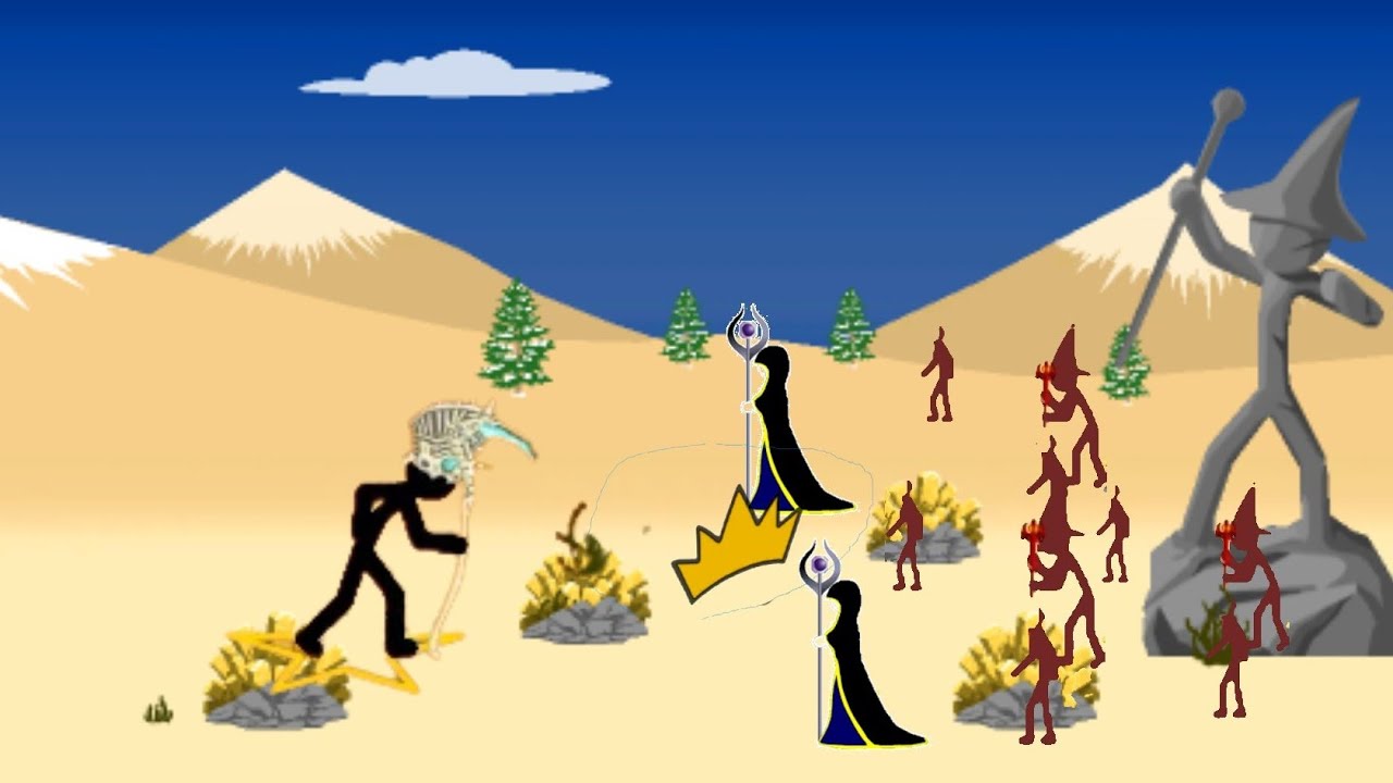 Undead Skin Magikil vs Magikil, Healer and Turret Laser | Stick War Legacy