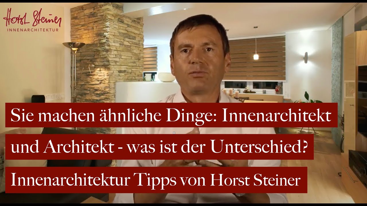 Innenarchitekt - Architekt: Was genau ist der Unterschied?