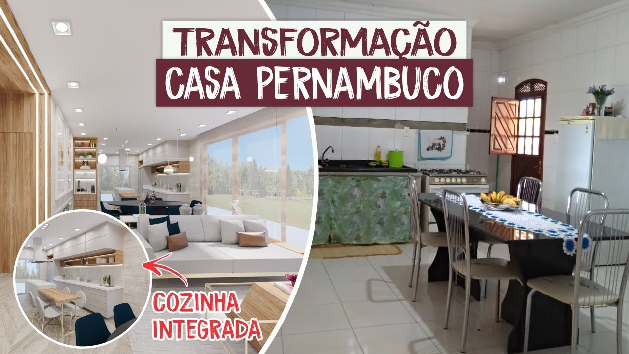 Super Transformação Cozinha Integrada -   Larissa Reis Arquitetura