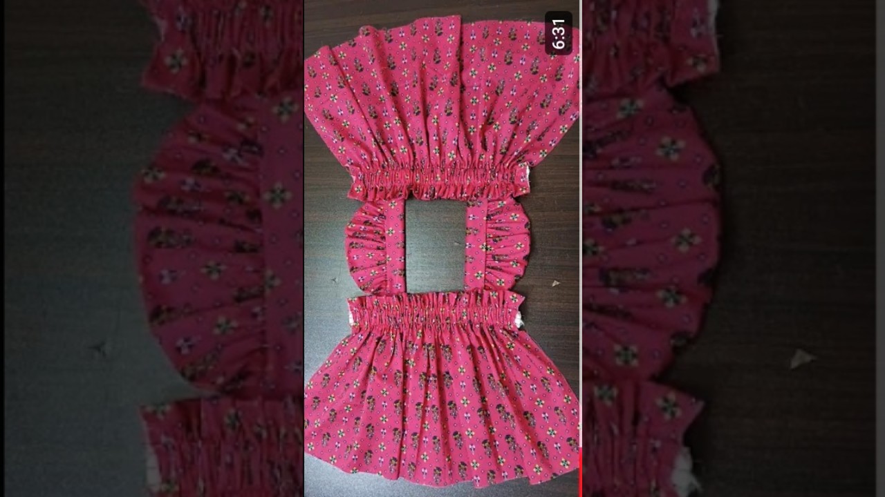 6 Month Baby Girl Frock Cutting And Sewing Tutorial