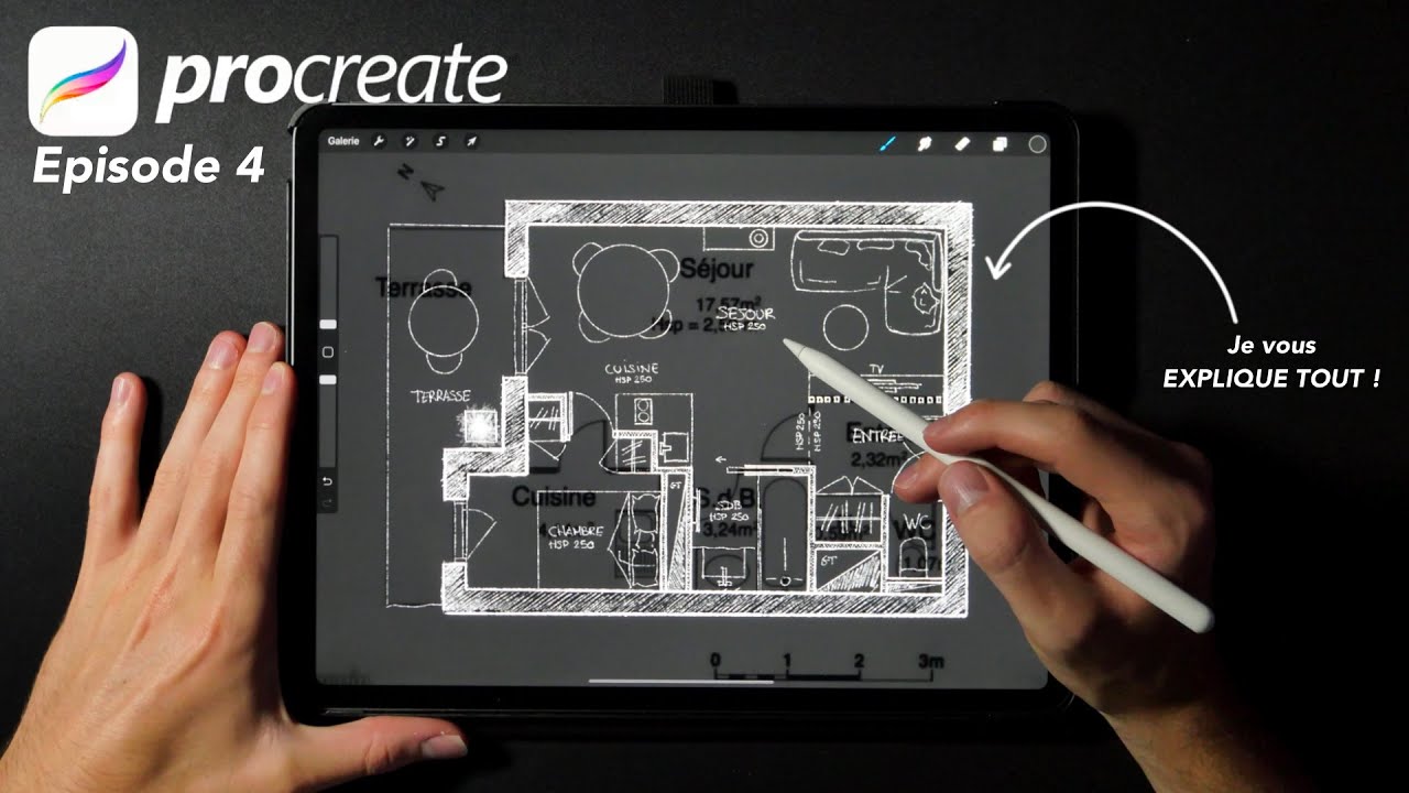 Je REAMENAGE vos APPARTEMENTS avec PROCREATE  [ EXPLICATIONS ]