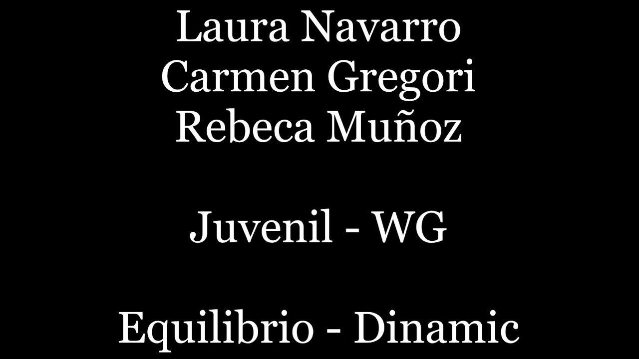 Laura Navarro, Rebeca Muñoz y Carmen Gregori  -  Campeonato de España Gimnasia Acrobática WG 2021