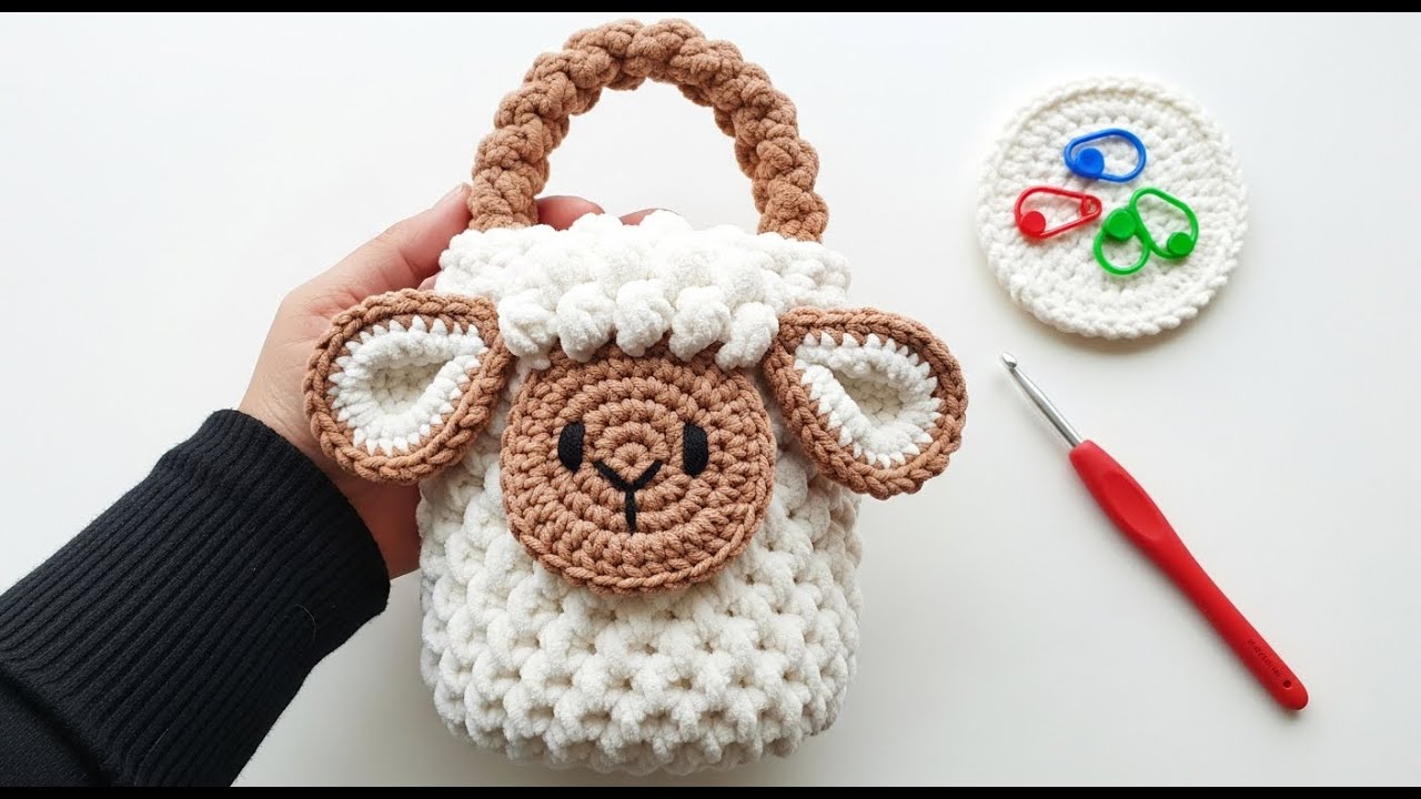 How to Knit a Sheep Bag | Full Step by Step Tutorial for Beginners