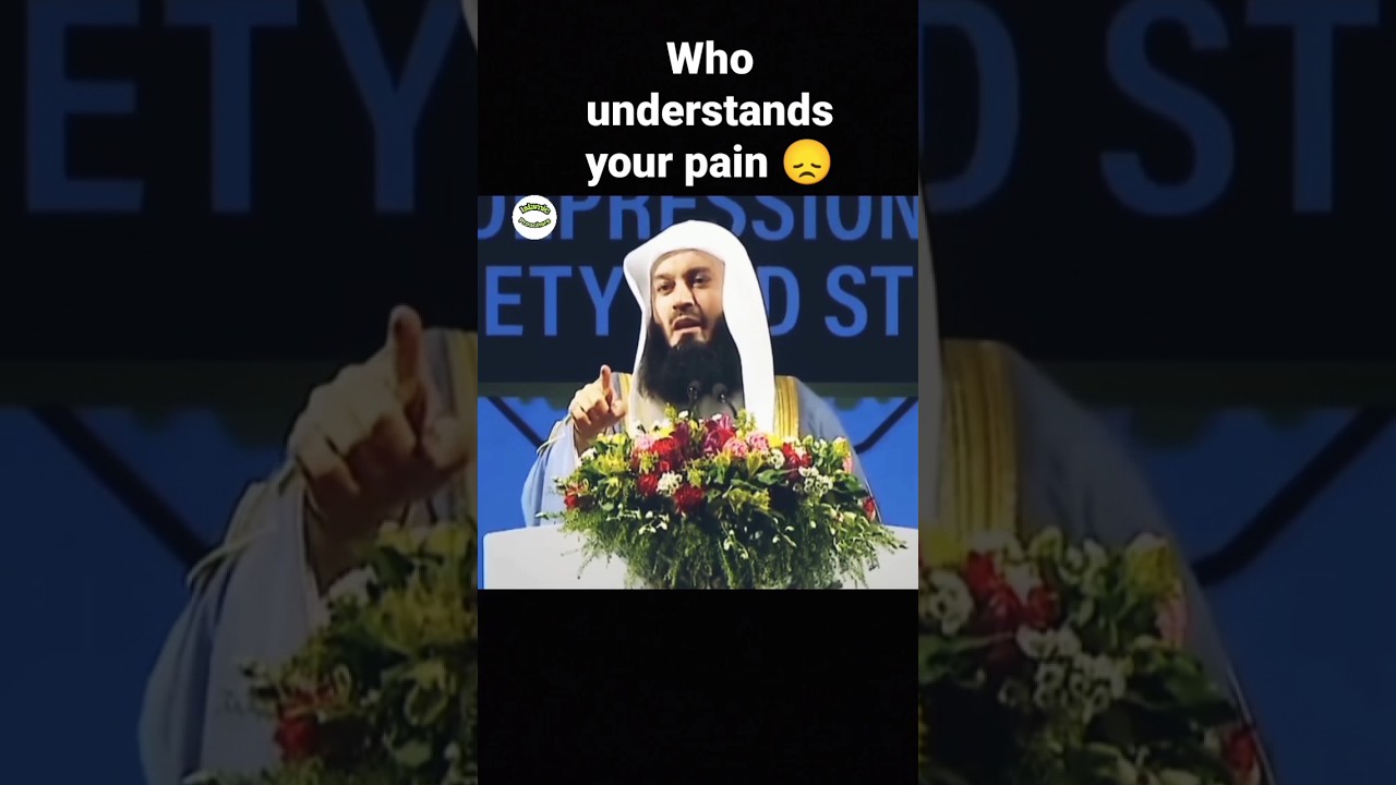 NOBODY WILL UNDERSTAND YOUR PAIN. | MUFTI MENK |