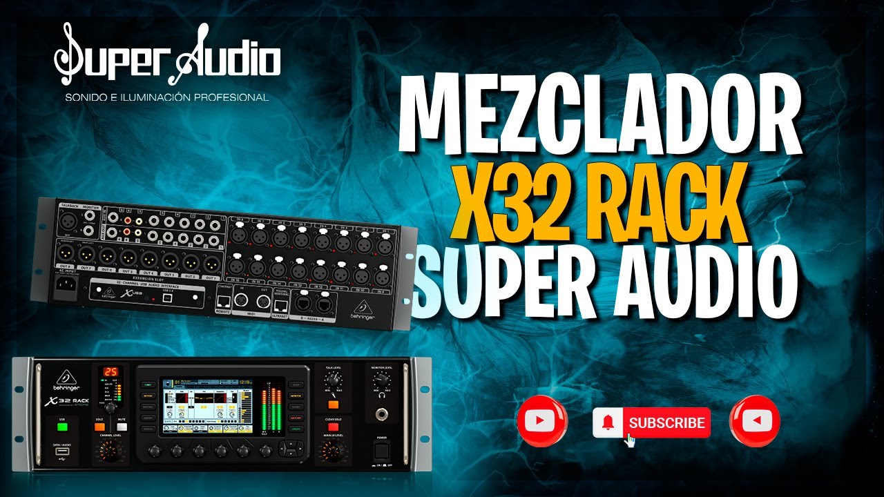 X32 RACK DE LOS MEJORES MEZCLADORES DEL MERCADO