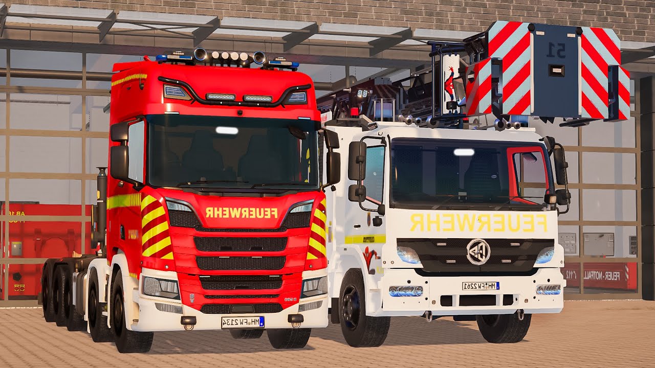 Emergency Call 112 – 120 Minutes of Essen Swap Body Vehicle & Fire Brigade Responding | 4K Longplay