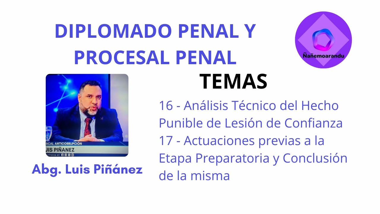 Diplomado Penal y Procesal Penal | Jornada 1