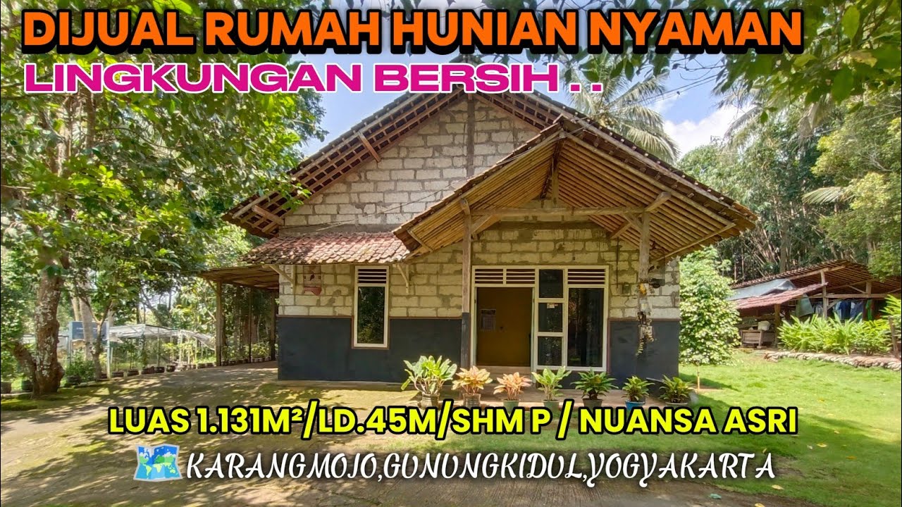 🔴 DIJUAL RUMAH SIAP HUNI, DI LINGKUNGAN BERSIH RAPIH LUAS 1.131M² SHM P HARGA 225 JUTA 